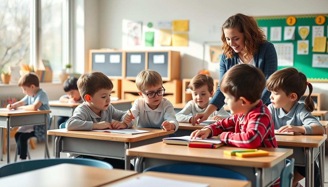 Structured study materials and learning resources on a desk